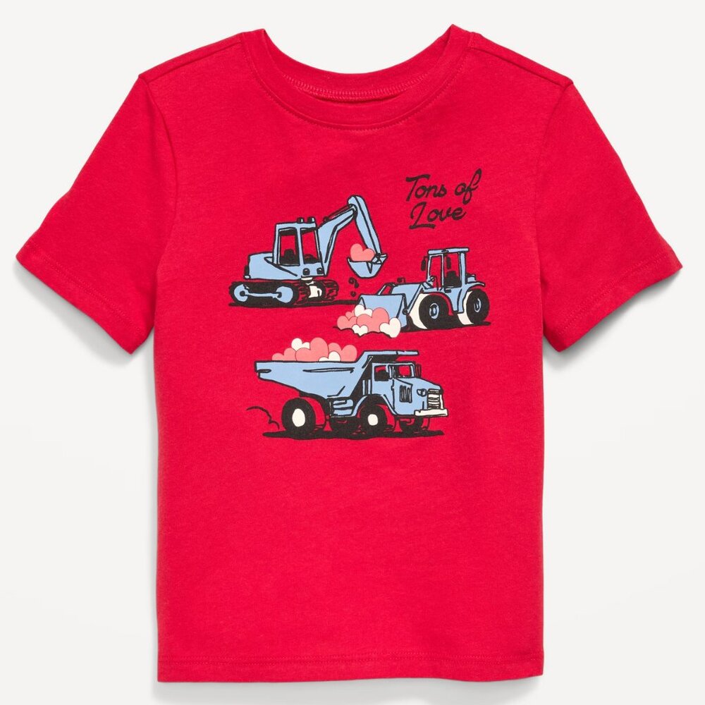 NWT Old Navy Valentine's Truck Graphic T-Shirt for Toddler